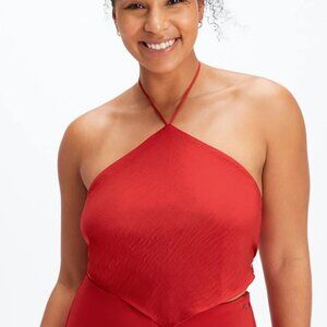 Fabletics Scarf Top (Red)